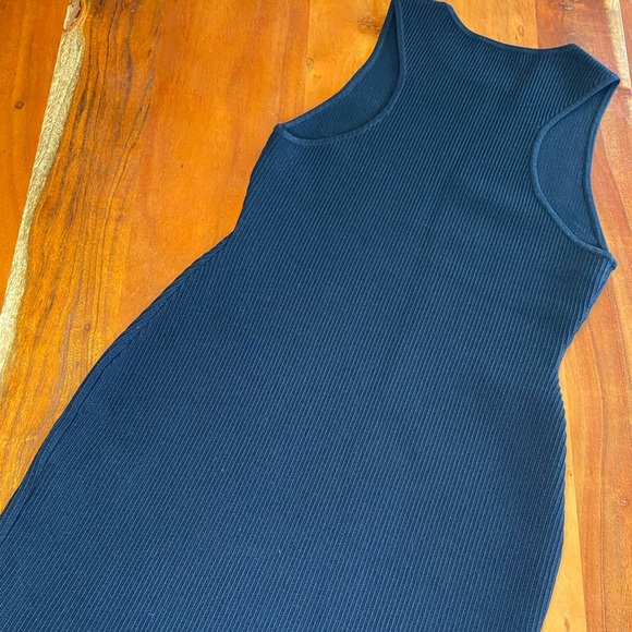 Aritzia Babaton Black Contoured Mini Dress Women’s Size M Moto Party Y2K Winter - Picture 3 of 6